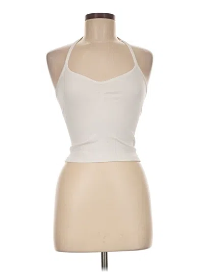 Pre-owned Out From Under Tank Top Ivory Halter Neckline Tops