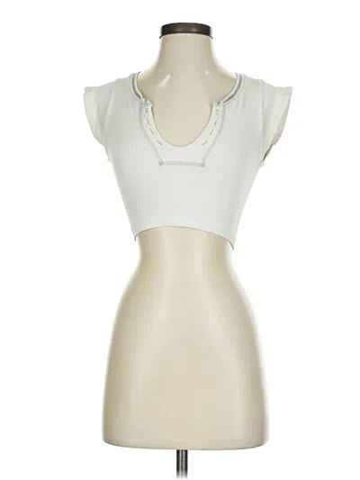 Pre-owned Out From Under Tank Top Ivory Strapless Neckline Tops