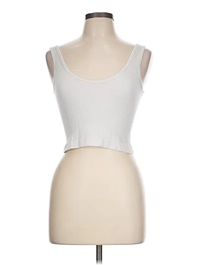 Pre-owned Out From Under Tank Top Ivory Strapless Neckline Tops