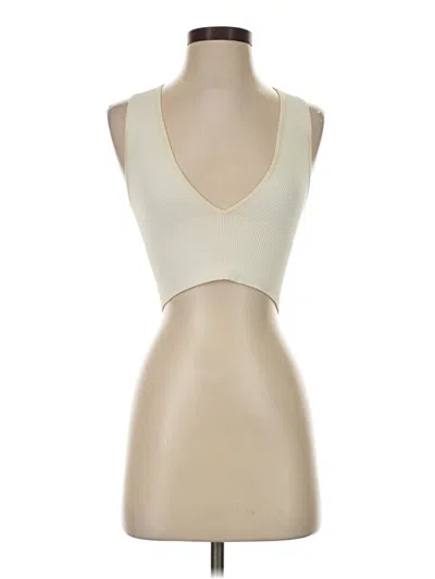 Pre-owned Out From Under Tank Top Ivory Strapless Neckline Tops
