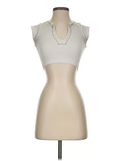 Pre-owned Out From Under Tank Top Ivory Strapless Neckline Tops