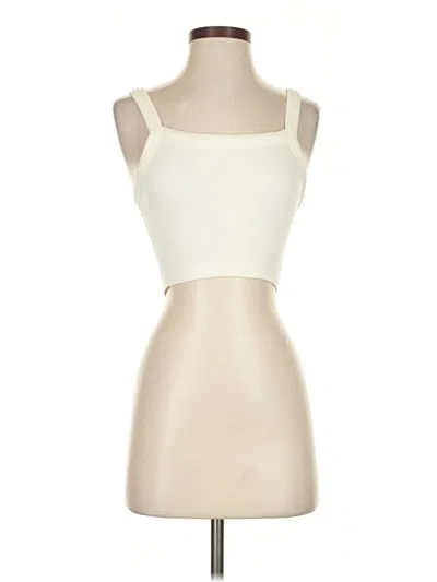 Pre-owned Out From Under Tank Top Ivory Strapless Neckline Tops In White