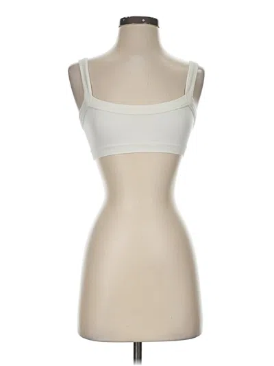 Pre-owned Out From Under Tank Top Ivory Strapless Neckline Tops In White
