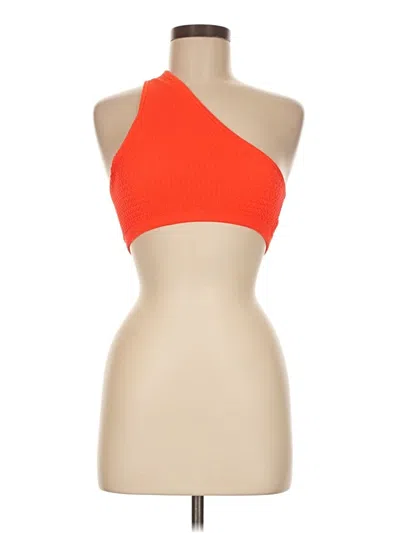 Pre-owned Out From Under Tank Top Orange Halter Neckline Tops