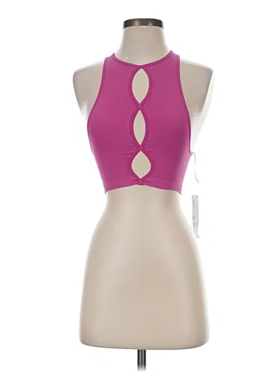 Out From Under Tank Top Pink Halter Neckline Tops
