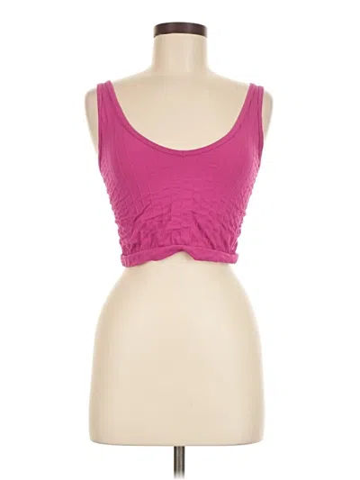 Pre-owned Out From Under Tank Top Pink Strapless Neckline Tops