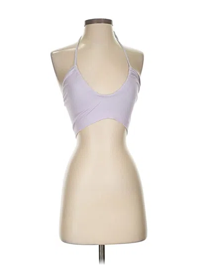 Pre-owned Out From Under Tank Top Purple Halter Neckline Tops