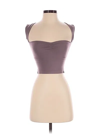 Pre-owned Out From Under Tank Top Purple Strapless Neckline Tops