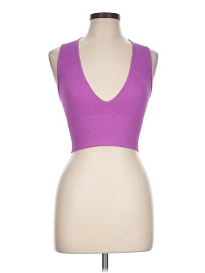 Pre-owned Out From Under Tank Top Purple Strapless Neckline Tops
