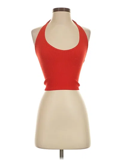 Pre-owned Out From Under Tank Top Red Halter Neckline Tops