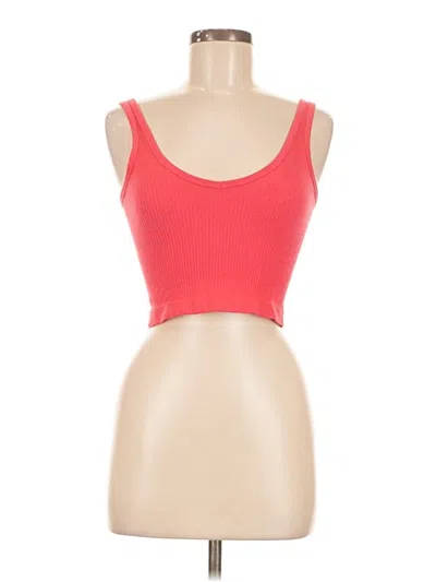 Pre-owned Out From Under Tank Top Red Strapless Neckline Tops