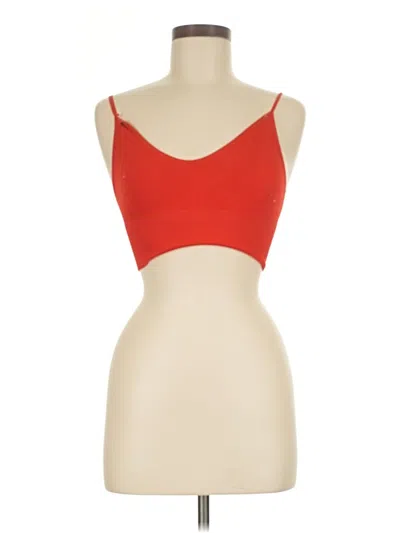 Pre-owned Out From Under Tank Top Red Strapless Neckline Tops