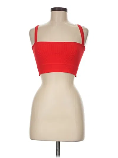 Pre-owned Out From Under Tank Top Red Strapless Neckline Tops