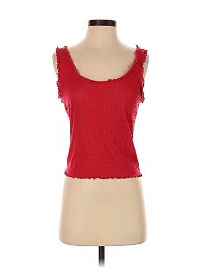Pre-owned Out From Under Tank Top Red Tops