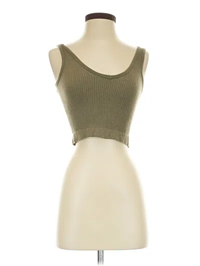 Pre-owned Out From Under Tank Top Tan Strapless Neckline Tops