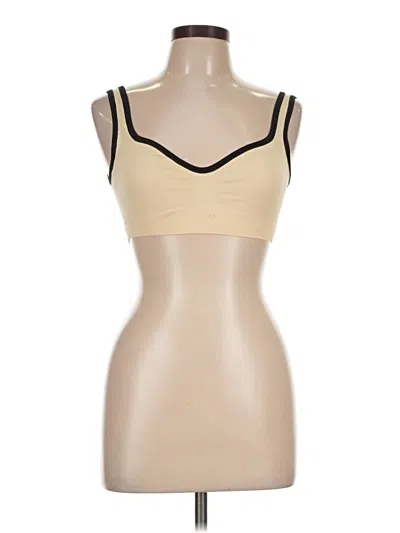 Pre-owned Out From Under Tank Top Tan Strapless Neckline Tops