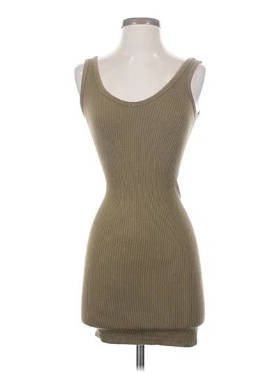 Pre-owned Out From Under Tank Top Tan Strapless Neckline Tops In Brown