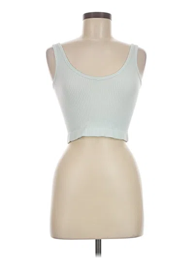Pre-owned Out From Under Tank Top Teal Strapless Neckline Tops