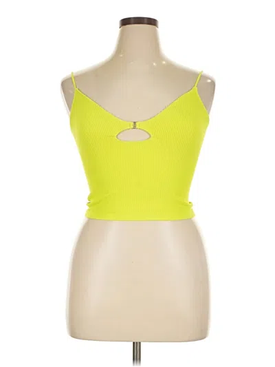 Pre-owned Out From Under Tank Top Yellow Strapless Neckline Tops