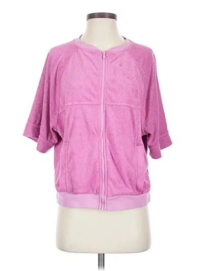 Pre-owned Out From Under Track Jacket In Pink