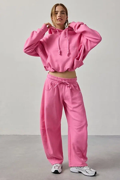 Out From Under Try Me Bubble Hoodie Sweatshirt In Blush, Women's At Urban Outfitters In Pink