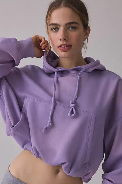 Out From Under Try Me Bubble Hoodie Sweatshirt In Lavender, Women's At Urban Outfitters In Purple