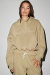 Out From Under Try Me Bubble Hoodie Sweatshirt In Olive, Women's At Urban Outfitters