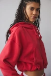 Out From Under Try Me Bubble Hoodie Sweatshirt In Red, Women's At Urban Outfitters