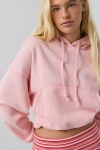 Out From Under Try Me Bubble Hoodie Sweatshirt In Rose, Women's At Urban Outfitters