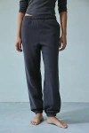 Out From Under Try Me Slim Jogger Sweatpant In Black, Women's At Urban Outfitters