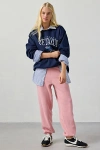 Out From Under Try Me Slim Jogger Sweatpant In Rose, Women's At Urban Outfitters In Blue