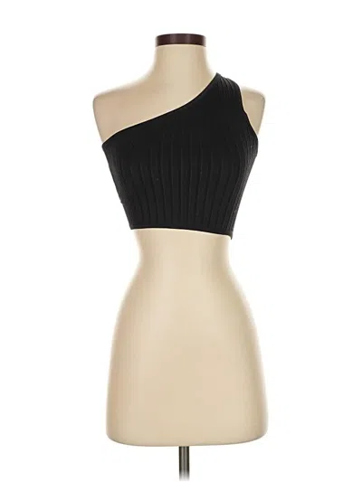 Pre-owned Out From Under Tube Top Black One Shoulder Neckline Tops