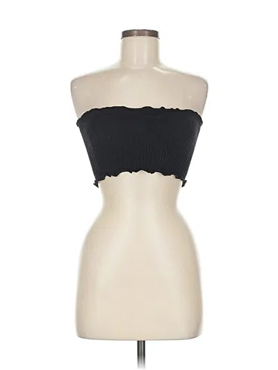 Pre-owned Out From Under Tube Top Black Strapless Neckline Tops