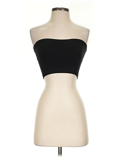 Pre-owned Out From Under Tube Top Black Strapless Neckline Tops