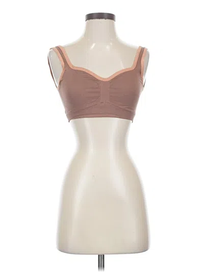 Pre-owned Out From Under Tube Top Brown Strapless Neckline Tops