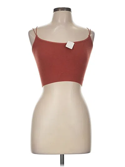 Pre-owned Out From Under Tube Top Brown Strapless Neckline Tops