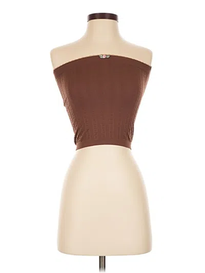 Out From Under Tube Top Brown Strapless Neckline Tops