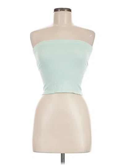Pre-owned Out From Under Tube Top Green Strapless Neckline Tops