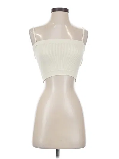 Pre-owned Out From Under Tube Top Ivory Strapless Neckline Tops In White