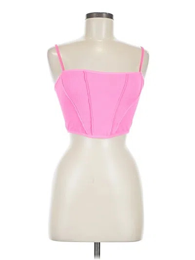 Pre-owned Out From Under Tube Top Pink Strapless Neckline Tops