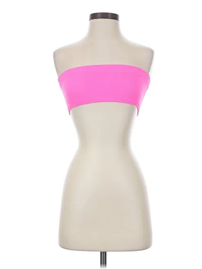 Pre-owned Out From Under Tube Top Pink Strapless Neckline Tops