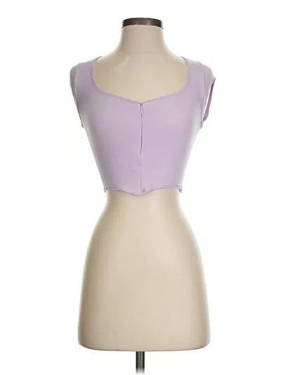 Pre-owned Out From Under Tube Top Purple Strapless Neckline Tops