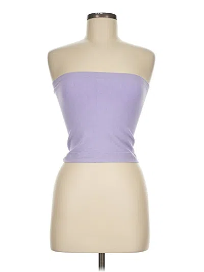 Pre-owned Out From Under Tube Top Purple Strapless Neckline Tops