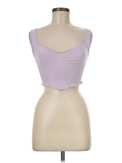 Pre-owned Out From Under Tube Top Purple Strapless Neckline Tops