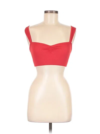 Pre-owned Out From Under Tube Top Red Strapless Neckline Tops