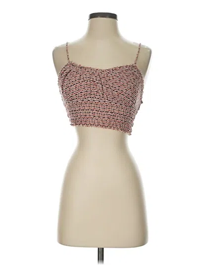 Pre-owned Out From Under Tube Top Red Strapless Neckline Tops