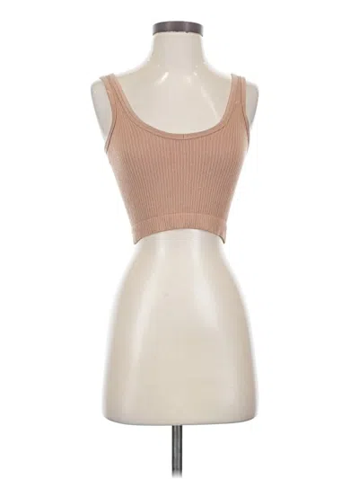 Pre-owned Out From Under Tube Top Tan Strapless Neckline Tops
