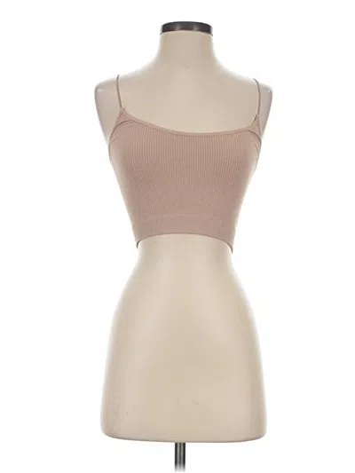 Pre-owned Out From Under Tube Top Tan Strapless Neckline Tops