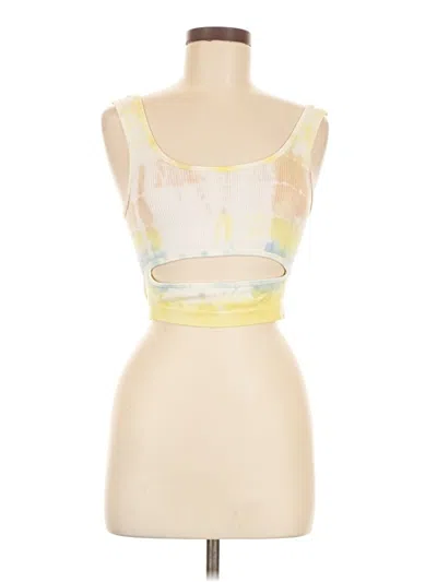 Pre-owned Out From Under Tube Top Yellow Strapless Neckline Tops