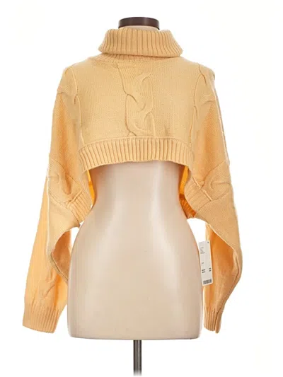 Pre-owned Out From Under Turtleneck Sweater In Yellow